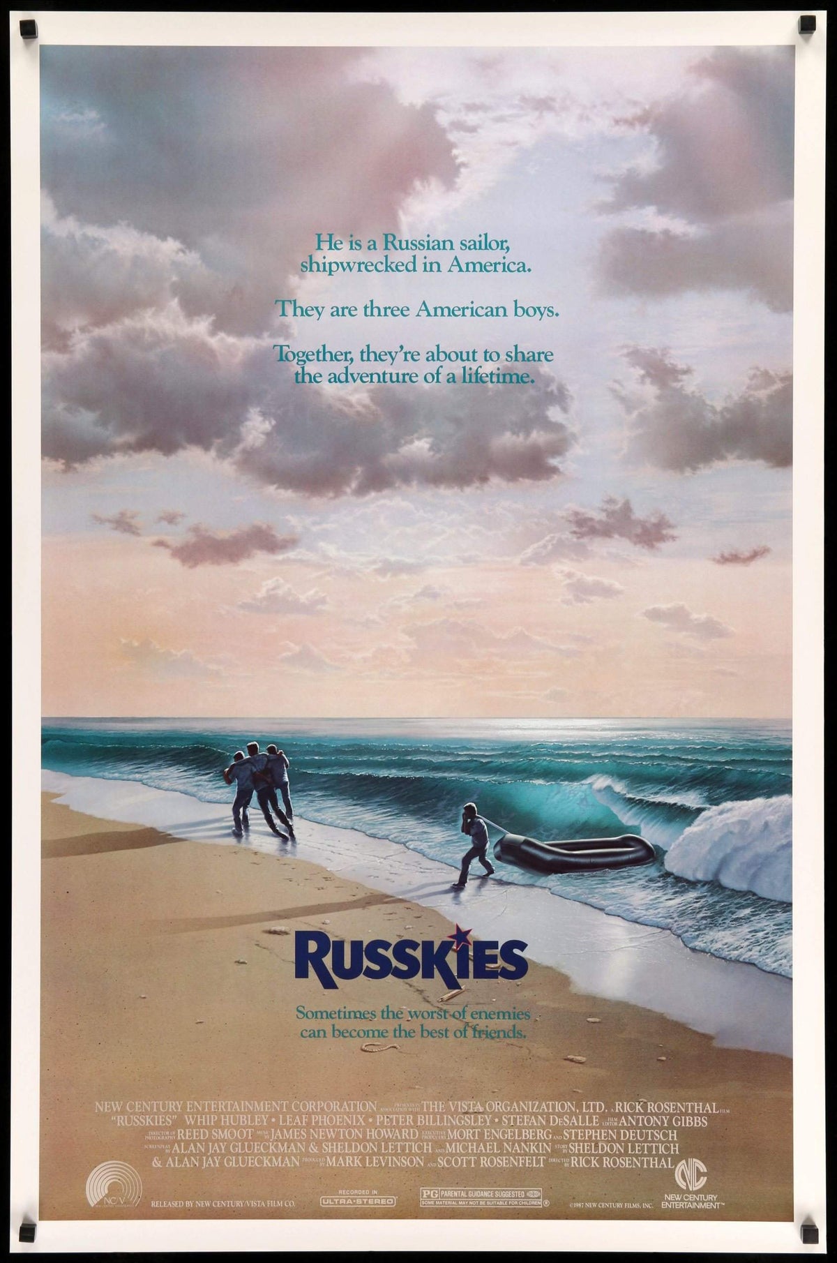 Russkies (1987) original movie poster for sale at Original Film Art