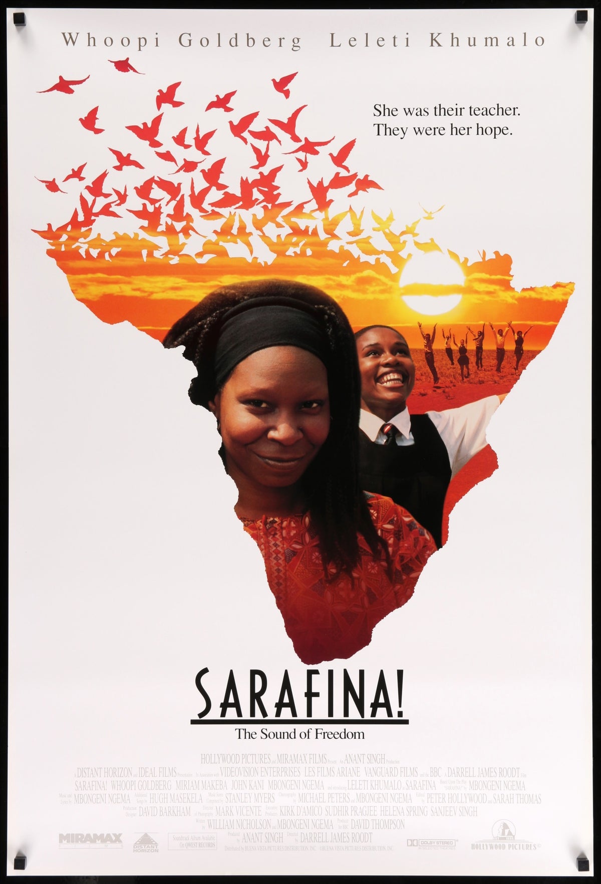 Sarafina! (1992) original movie poster for sale at Original Film Art