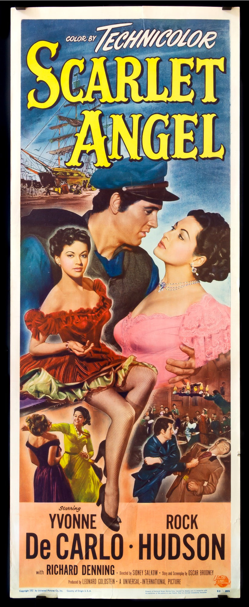Scarlet Angel (1952) original movie poster for sale at Original Film Art