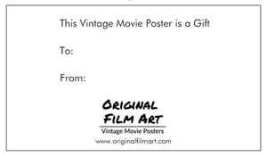 Gift Note original movie poster for sale at Original Film Art