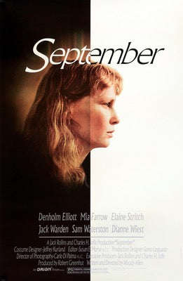 September (1987) original movie poster for sale at Original Film Art