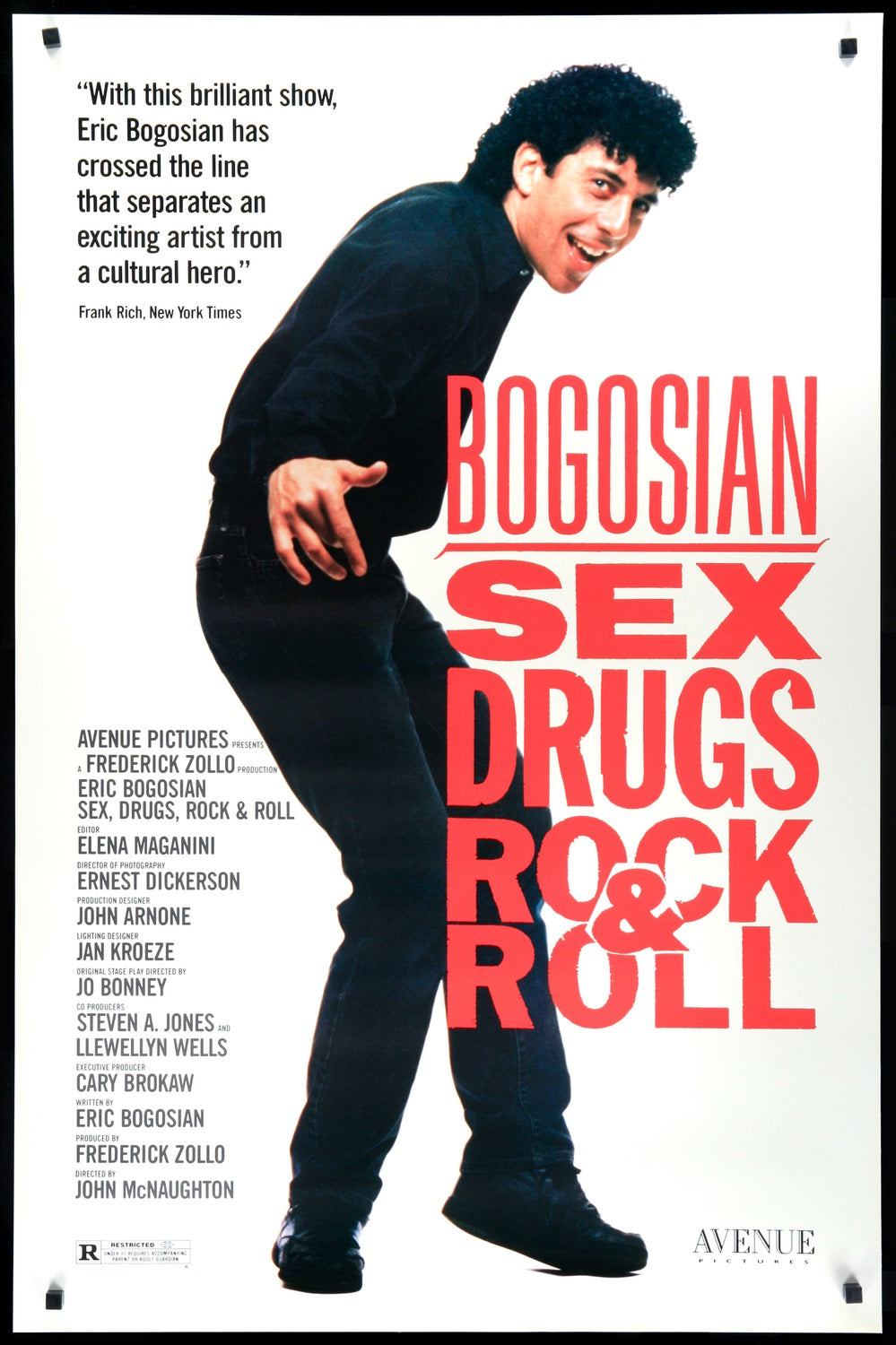 Sex, Drugs, Rock and Roll (1991) original movie poster for sale at Original Film Art
