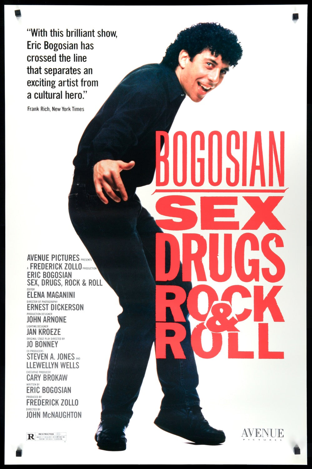 Sex, Drugs, Rock and Roll (1991) original movie poster for sale at Original Film Art - Vintage Movie Posters