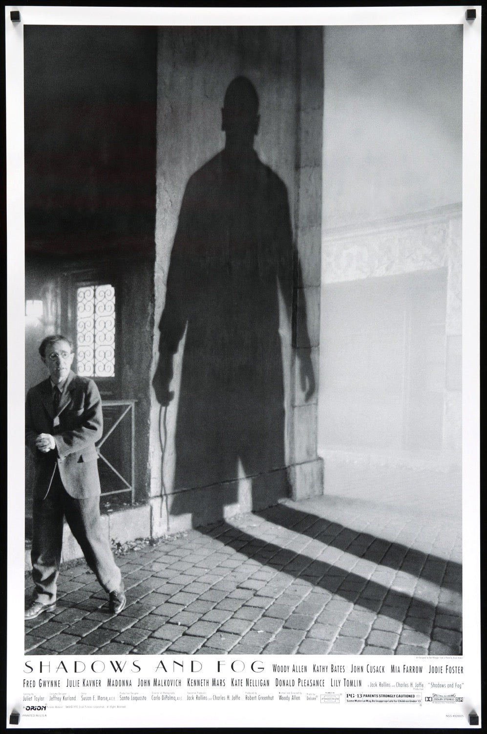 Shadows and Fog (1992) original movie poster for sale at Original Film Art - Vintage Movie Posters