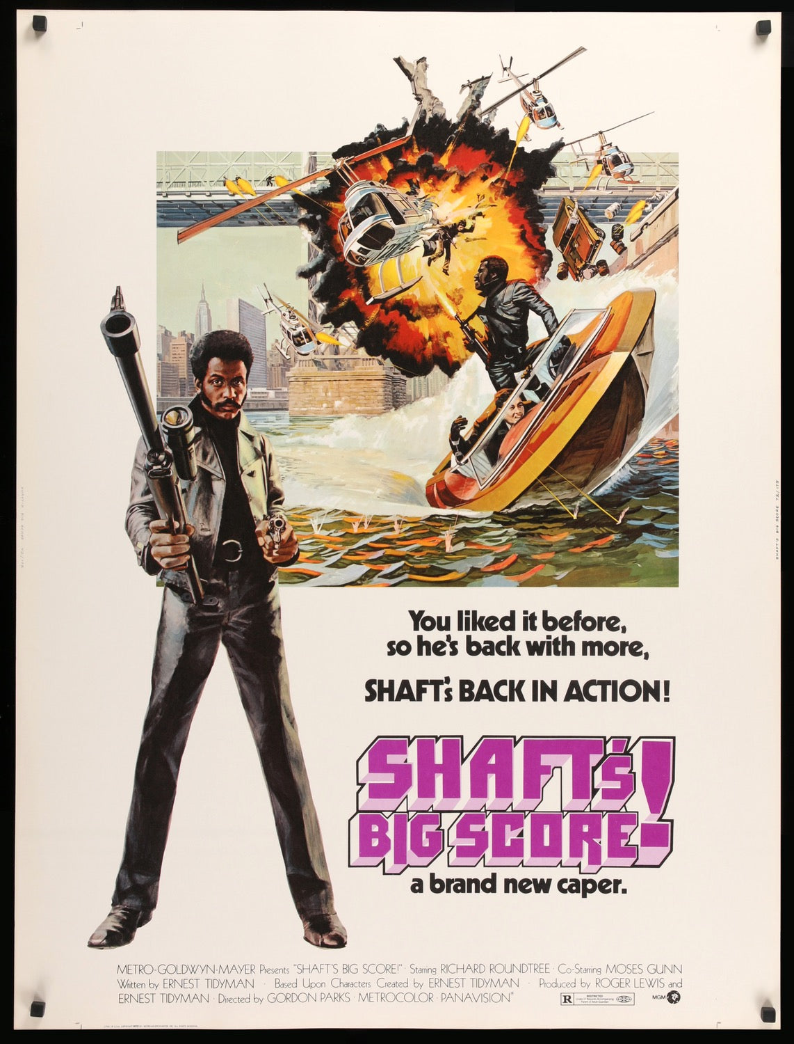 Shaft&#39;s Big Score (1972) original movie poster for sale at Original Film Art