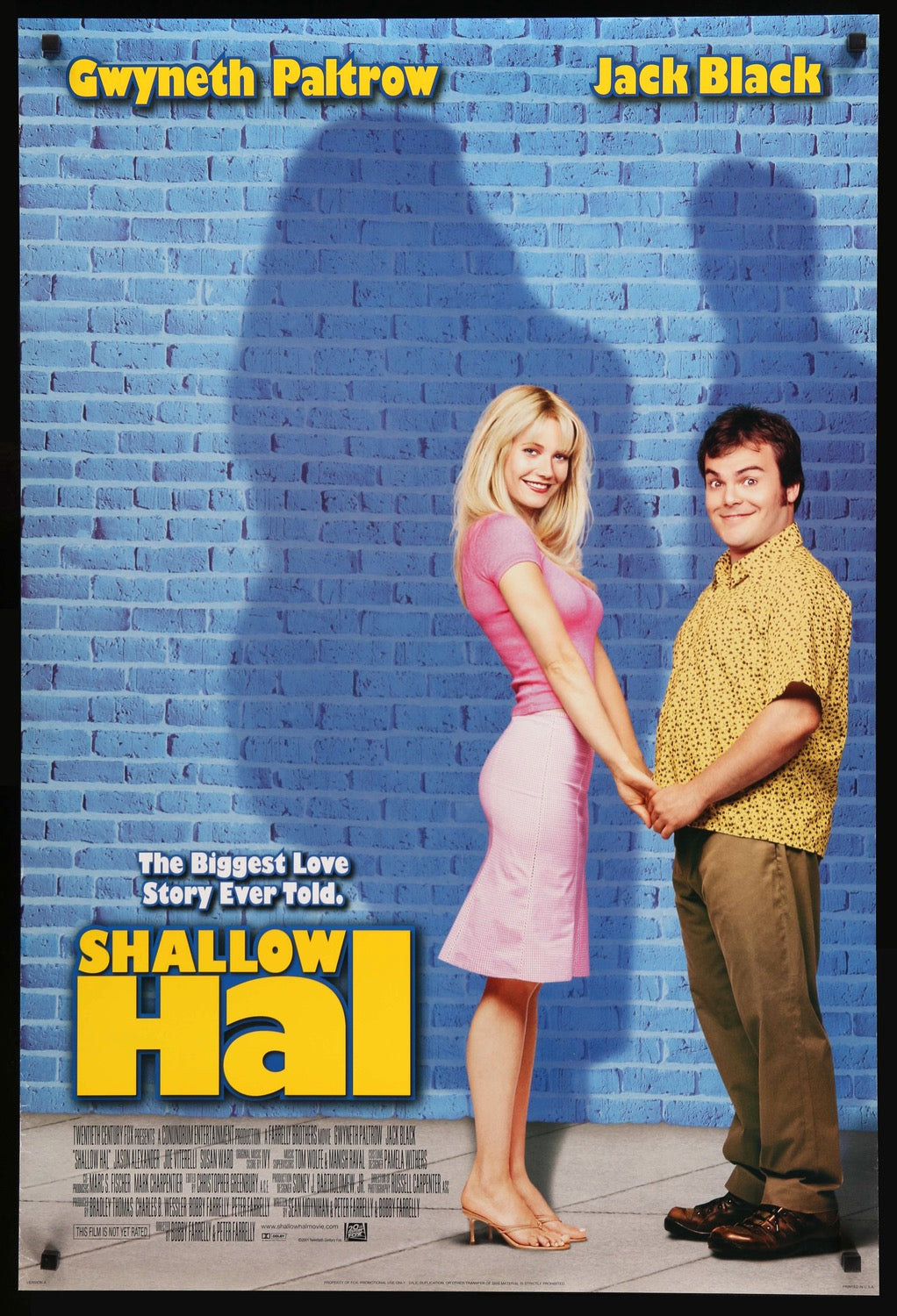 Shallow Hal (2001) original movie poster for sale at Original Film Art - Vintage Movie Posters