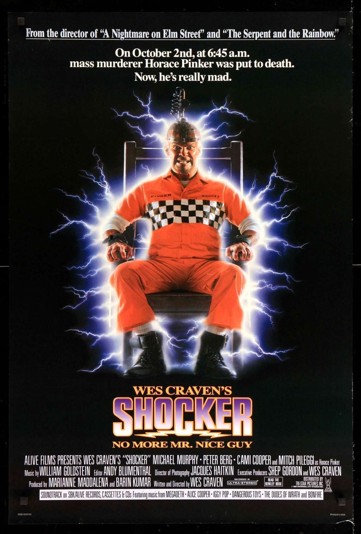 Shocker (1989) original movie poster for sale at Original Film Art - Vintage Movie Posters