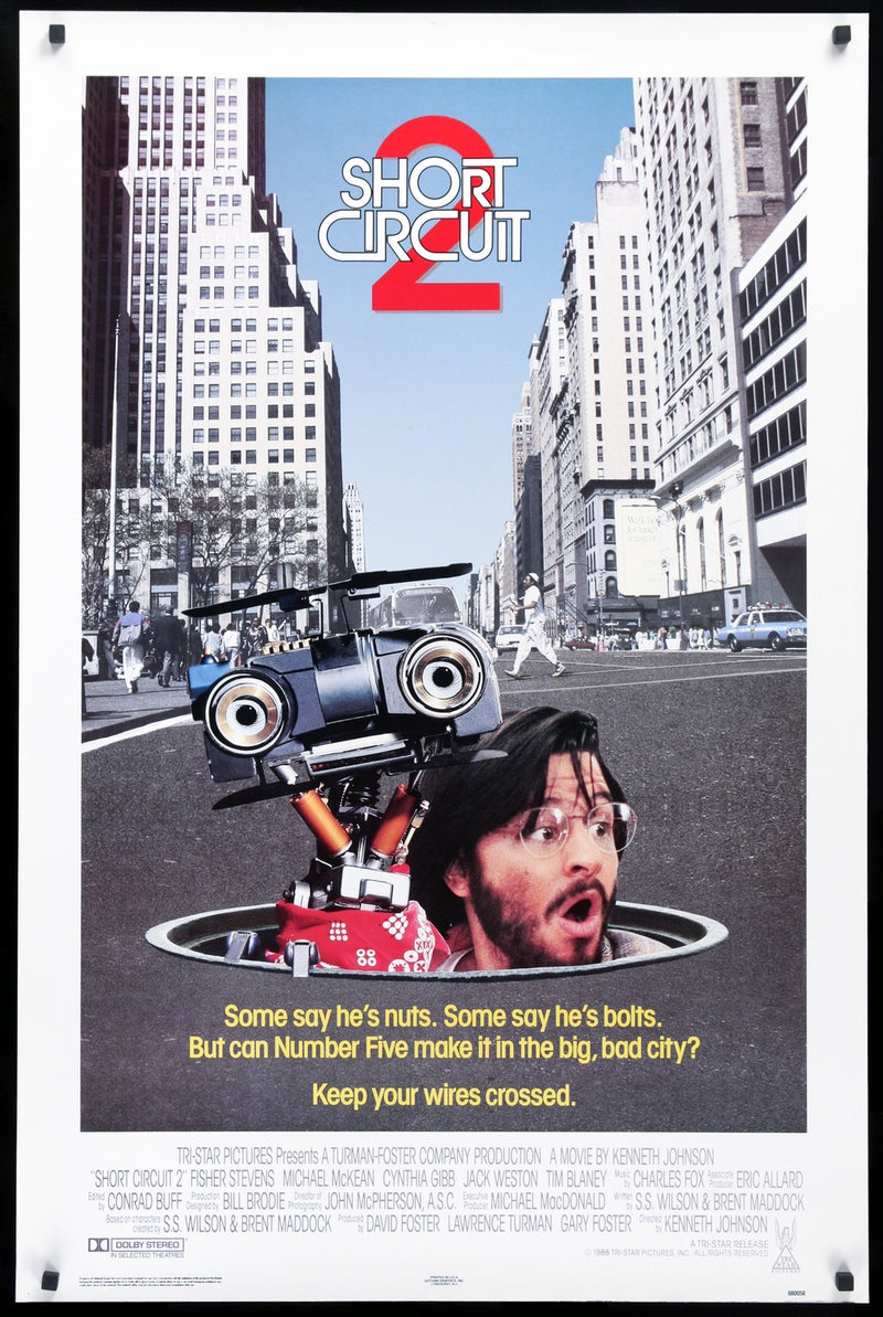 Short Circuit 2 (1988) Original One Sheet Movie Poster Original Film