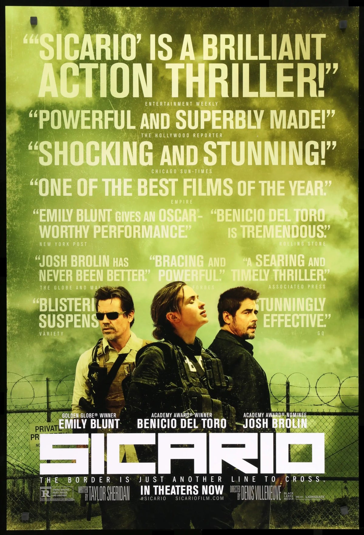Sicario (2015) original movie poster for sale at Original Film Art - Vintage Movie Posters