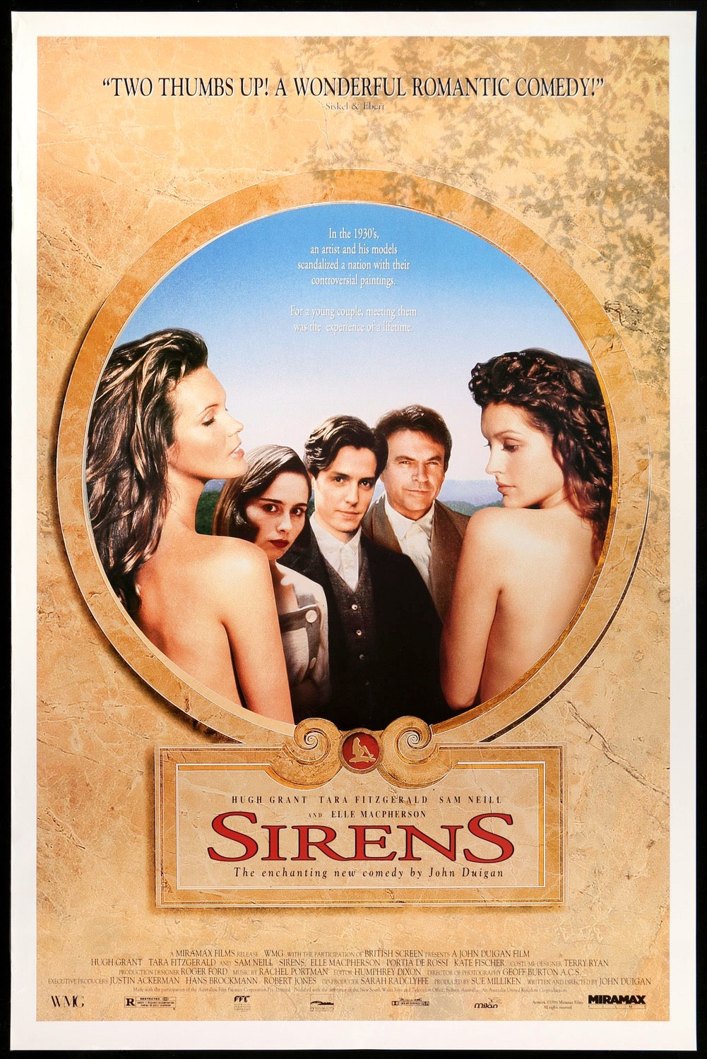 Sirens (1994) original movie poster for sale at Original Film Art - Vintage Movie Posters