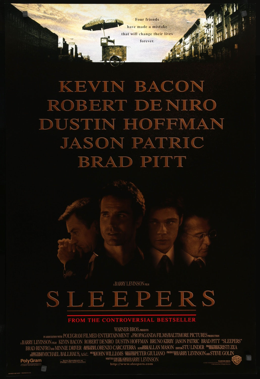 Sleepers (1996) original movie poster for sale at Original Film Art - Vintage Movie Posters