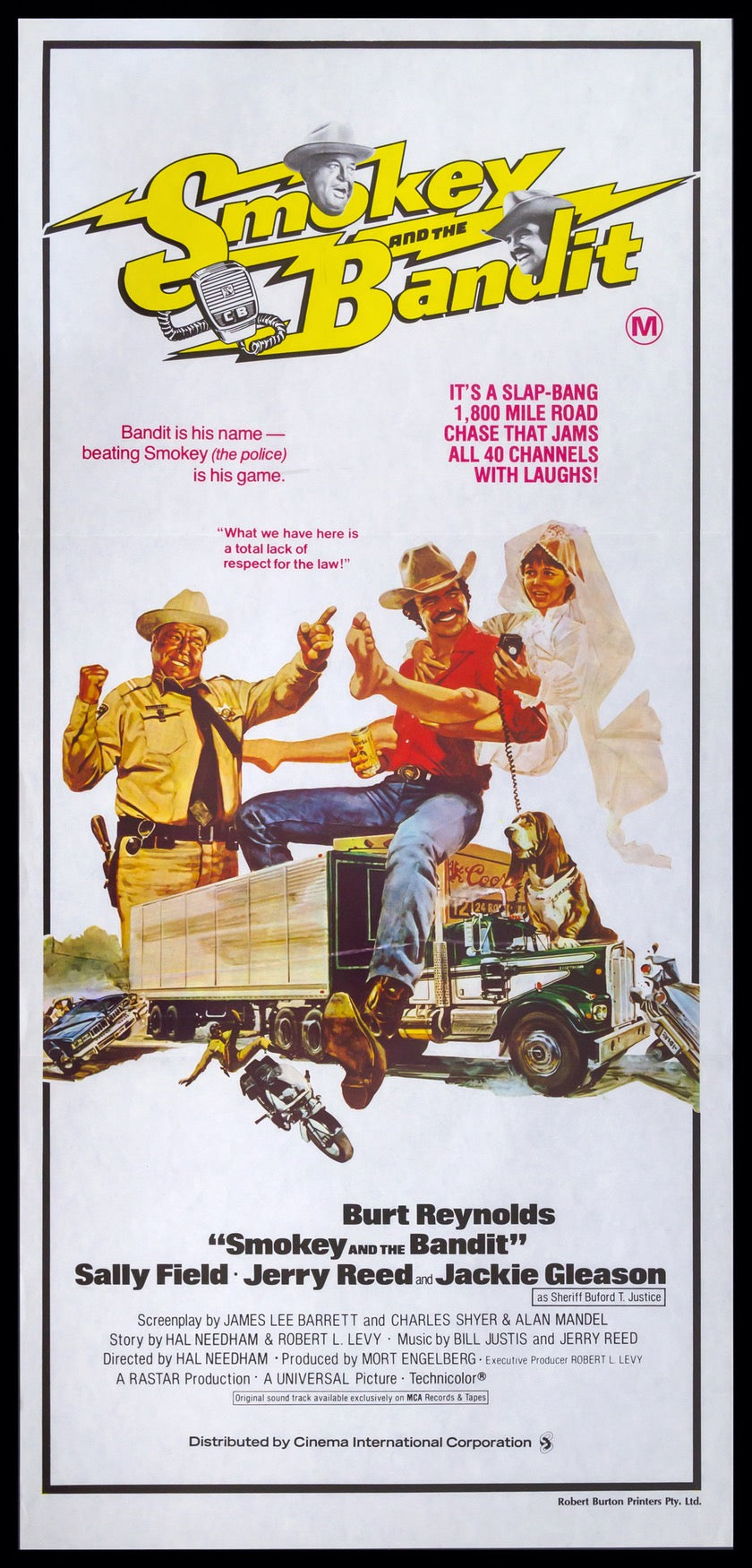 スモーク・シグナルズ　USオリジナル映画ポスター Smokey and the Bandit (1977) Original Australian Daybill Movie
