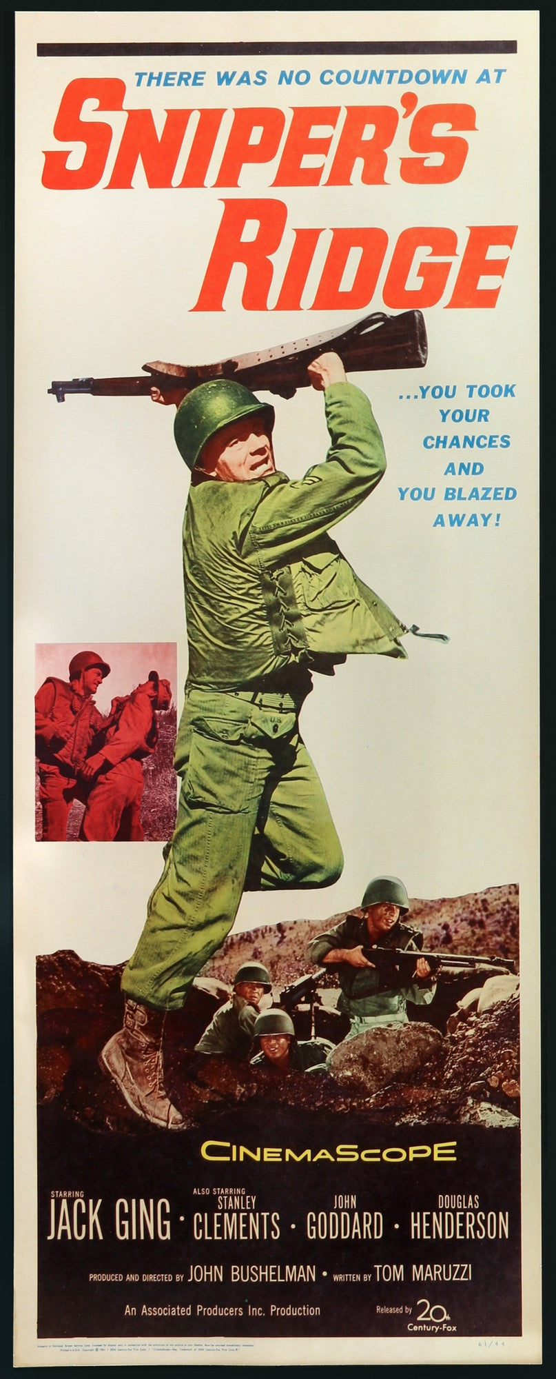 Sniper&#39;s Ridge (1961) original movie poster for sale at Original Film Art - Vintage Movie Posters