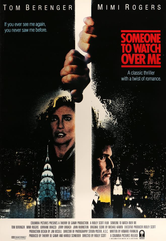 Someone to Watch Over Me (1987) original movie poster for sale at Original Film Art - Vintage Movie Posters