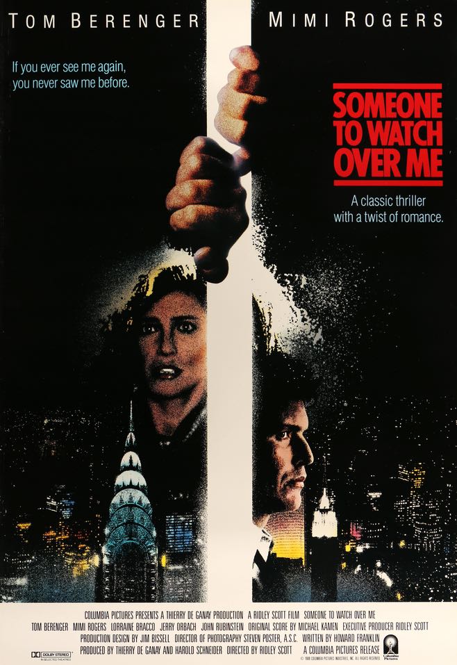 Someone to Watch Over Me (1987) original movie poster for sale at Original Film Art