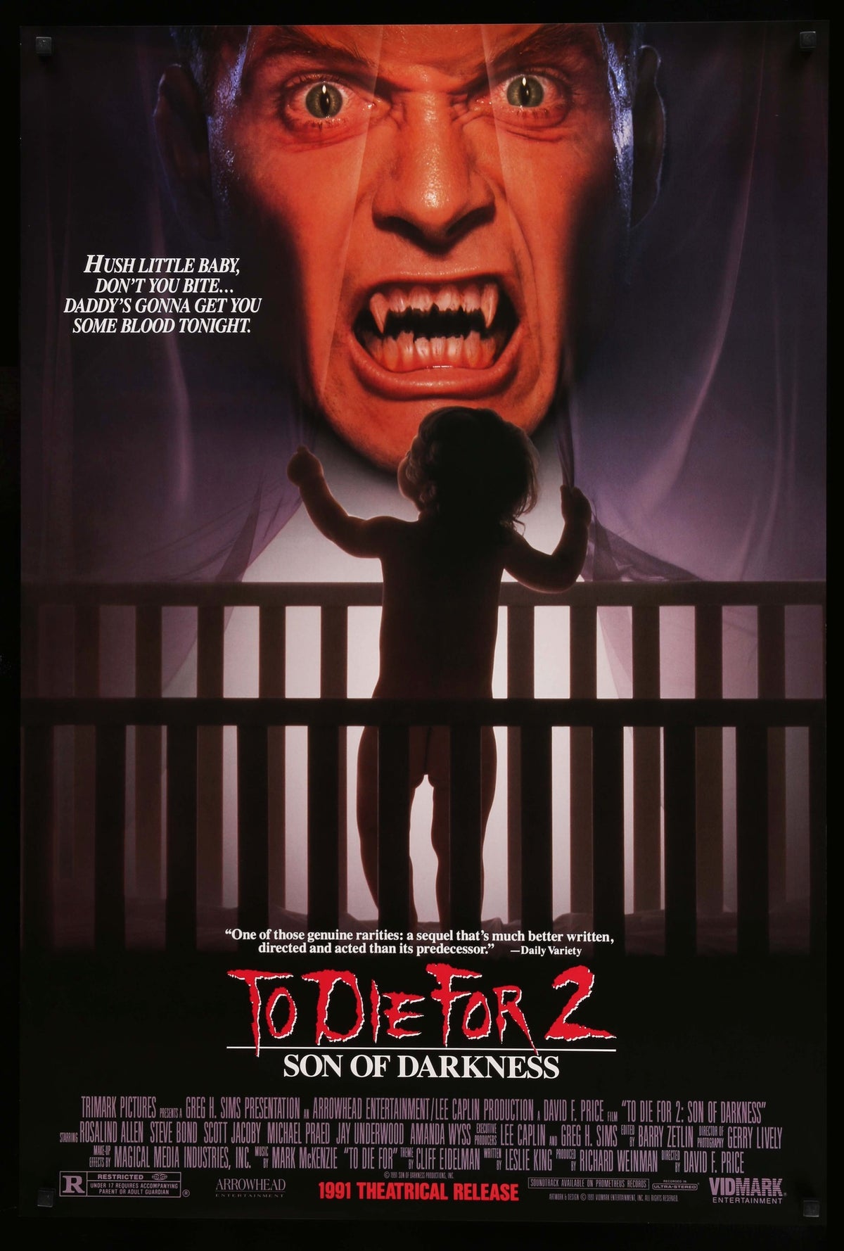 Son of Darkness: To Die For II (1991) original movie poster for sale at Original Film Art - Vintage Movie Posters