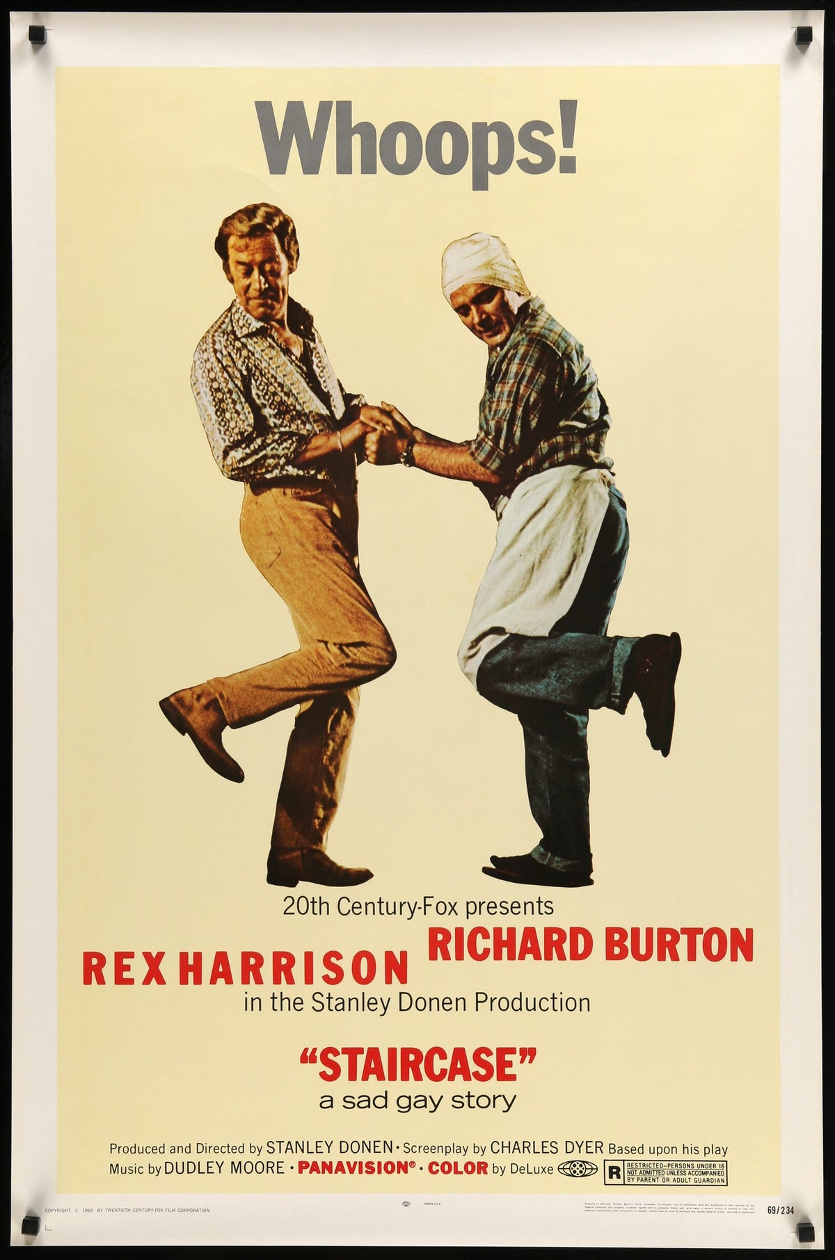 Staircase (1969) original movie poster for sale at Original Film Art - Vintage Movie Posters