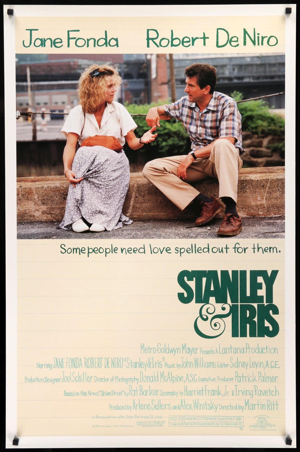Stanley and Iris (1989) Original One Sheet Movie Poster - Original