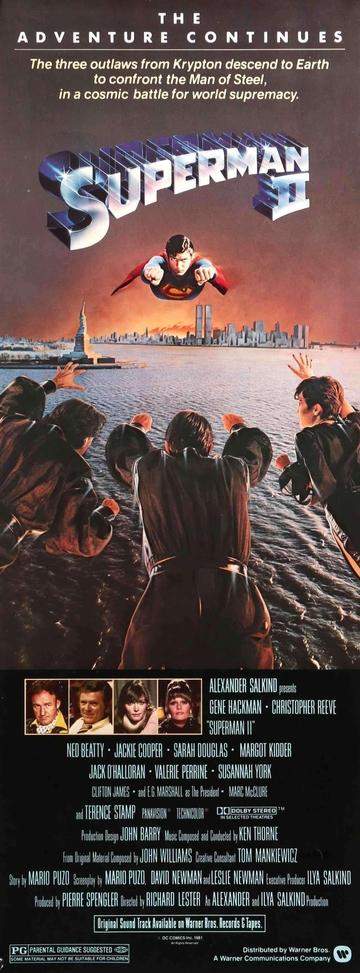 Superman II (1980) original movie poster for sale at Original Film Art - Vintage Movie Posters