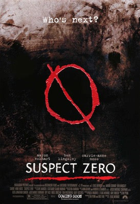 Suspect Zero (2004) original movie poster for sale at Original Film Art