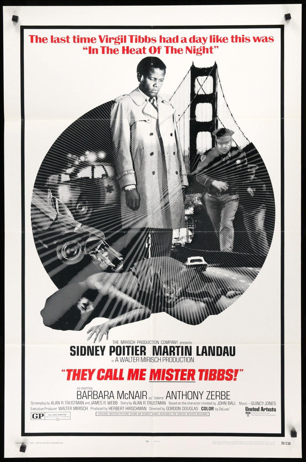 They Call Me Mister Tibbs! (1970) original movie poster for sale at Original Film Art - Vintage Movie Posters