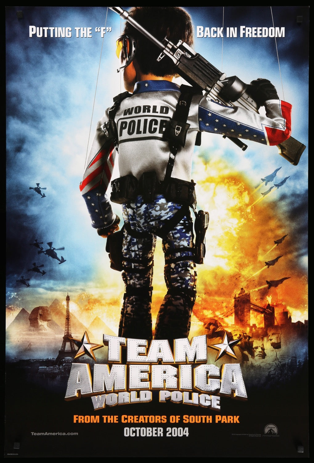 Team America: World Police (2004) original movie poster for sale at Original Film Art
