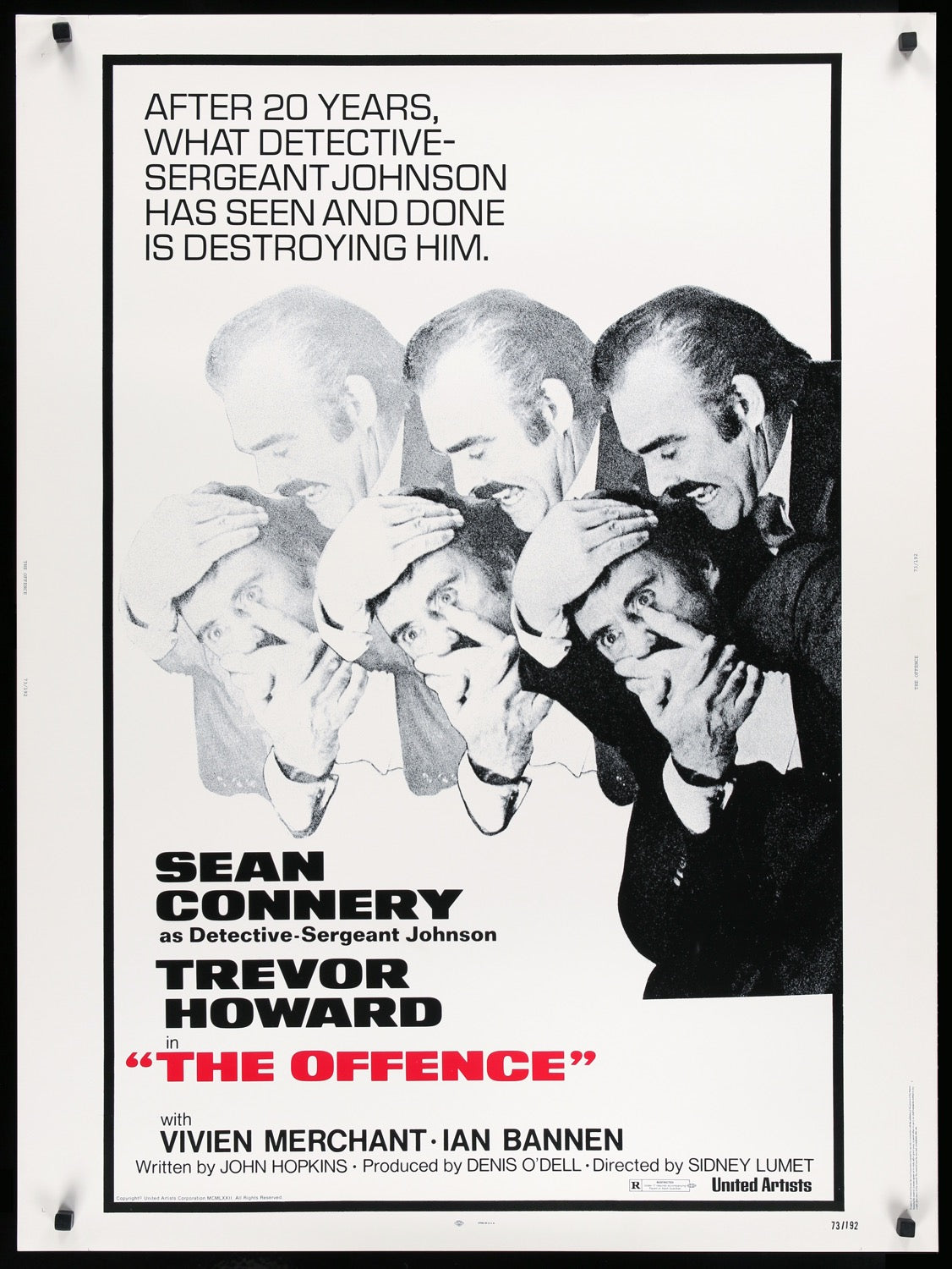 Offence (1973) original movie poster for sale at Original Film Art