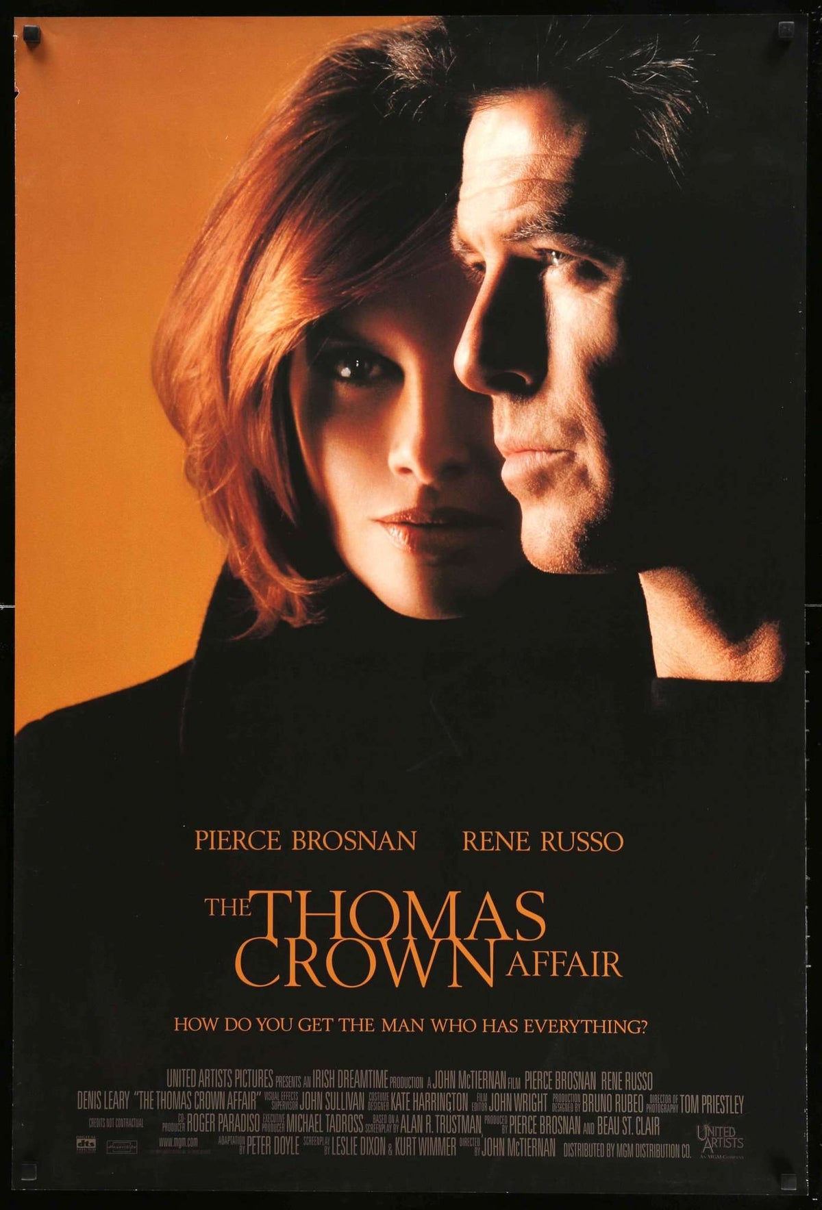 Thomas Crown Affair (1999) original movie poster for sale at Original Film Art - Vintage Movie Posters