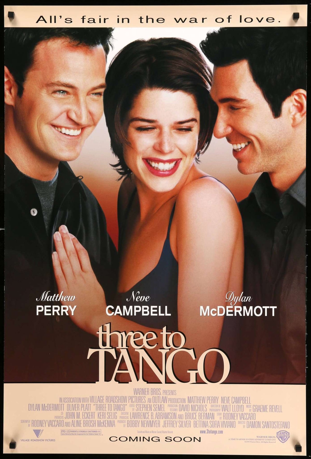 Three to Tango (1999) original movie poster for sale at Original Film Art