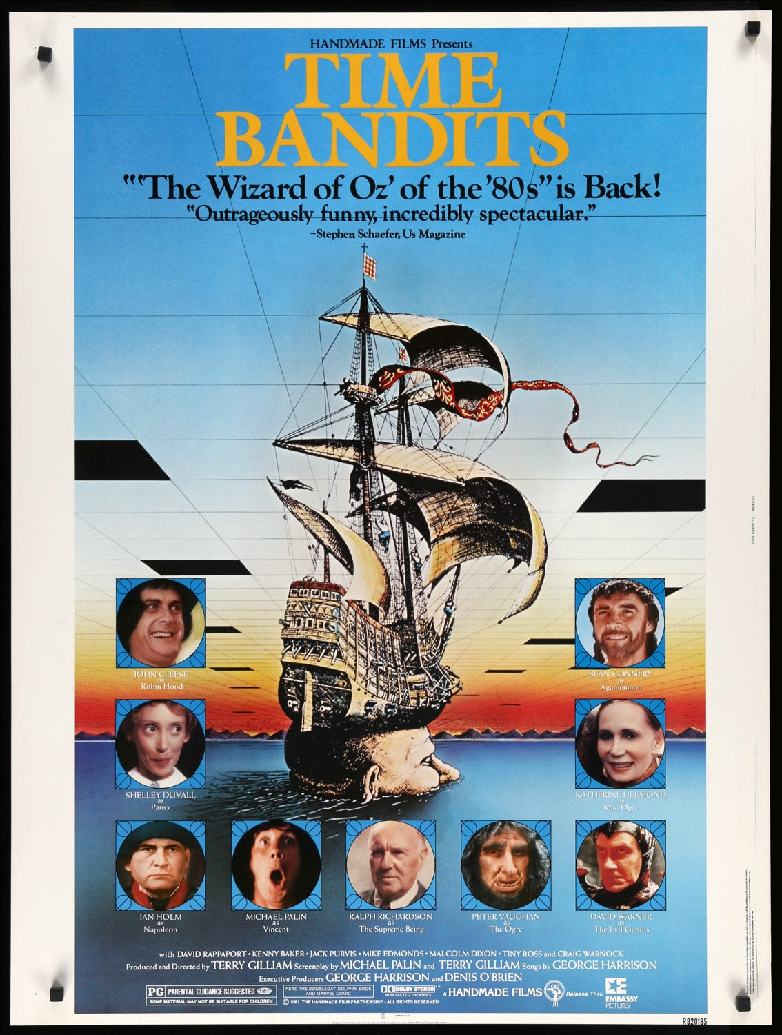 Time Bandits (1981) original movie poster for sale at Original Film Art - Vintage Movie Posters