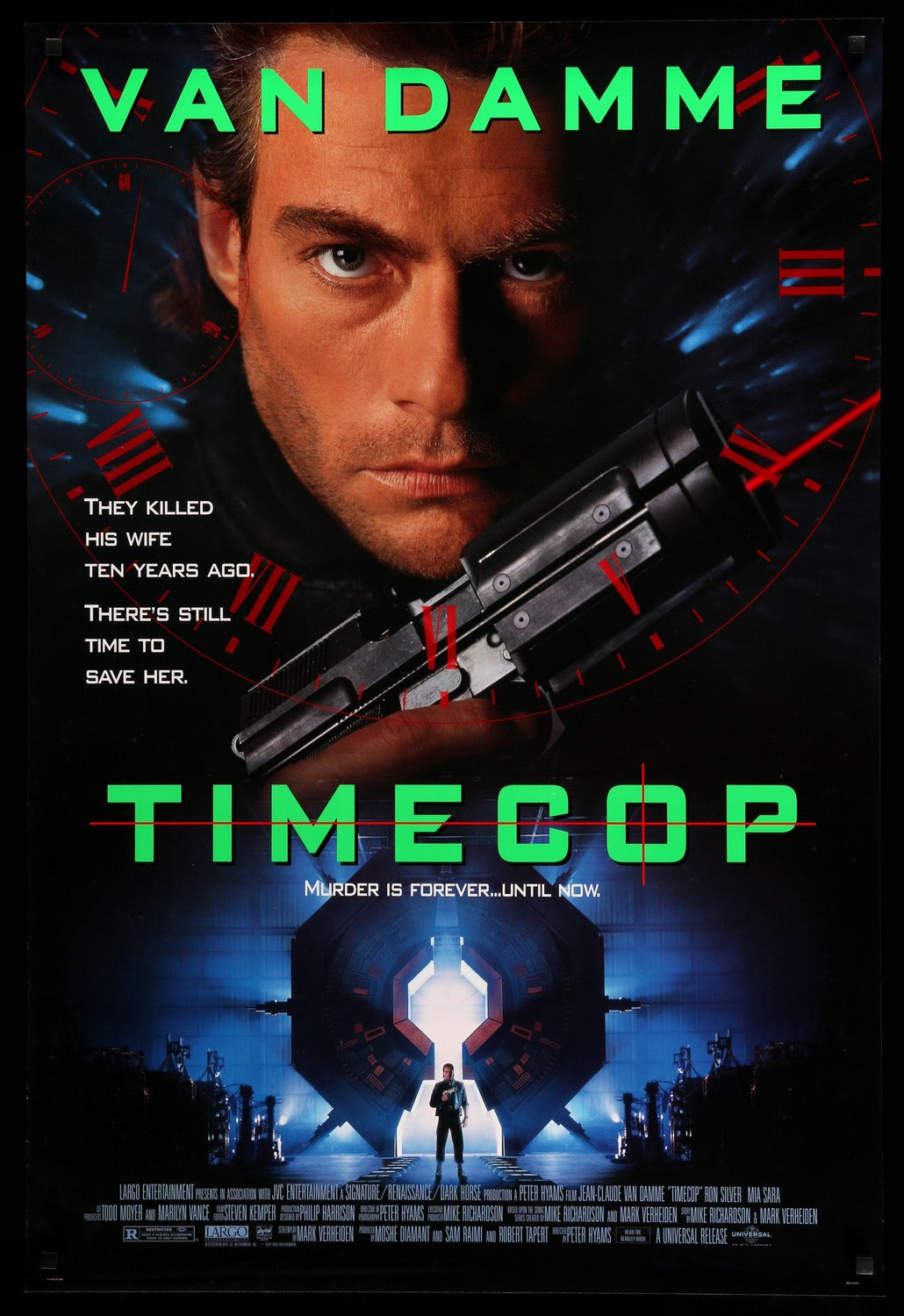 Timecop (1994) original movie poster for sale at Original Film Art - Vintage Movie Posters