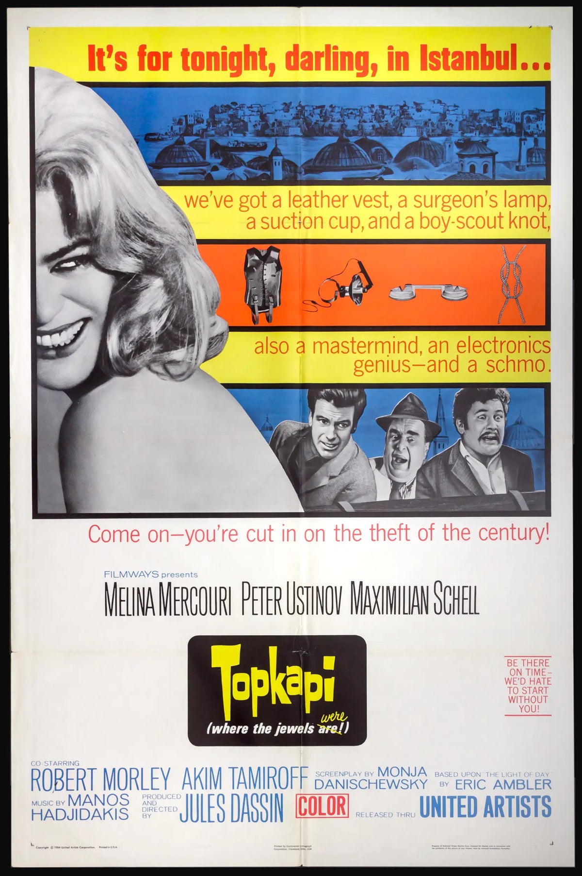 Topkapi (1964) original movie poster for sale at Original Film Art