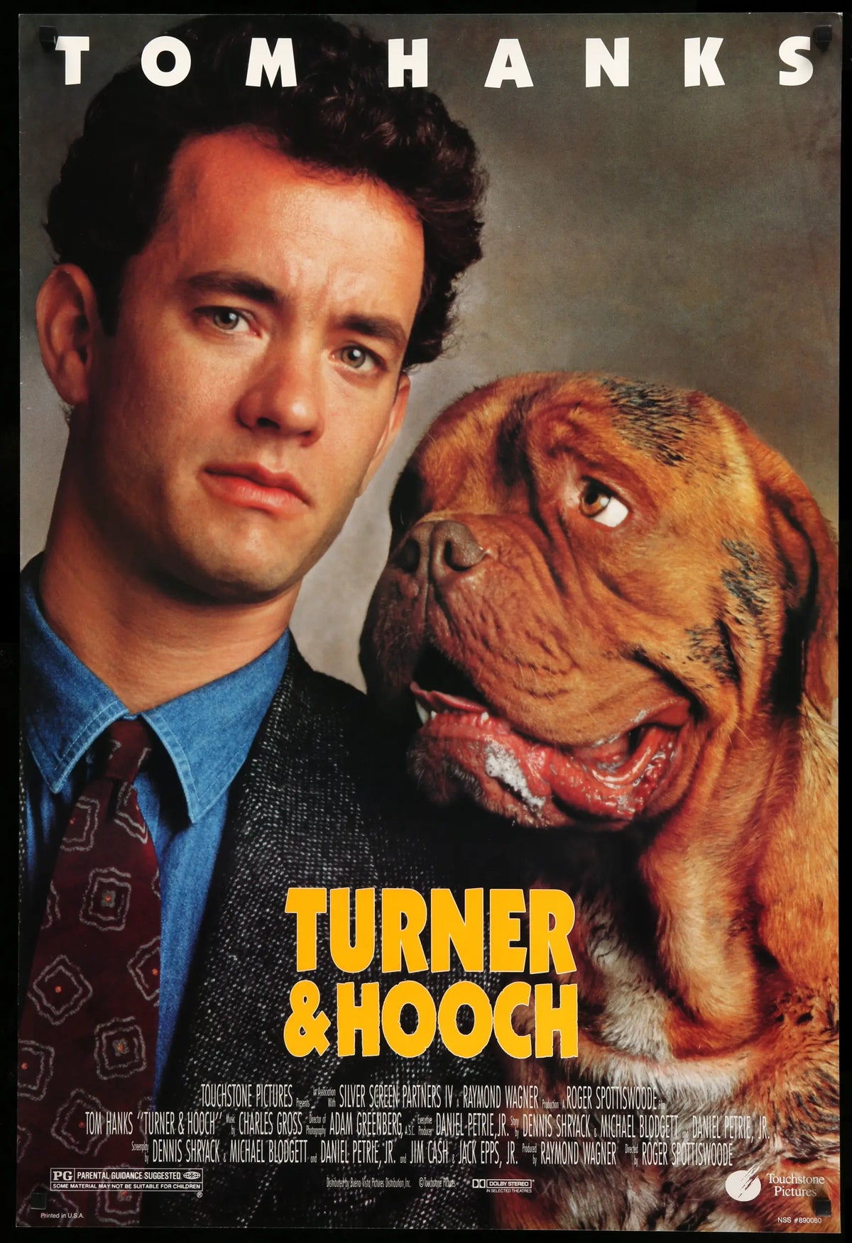 Turner and Hooch (1989) original movie poster for sale at Original Film Art - Vintage Movie Posters