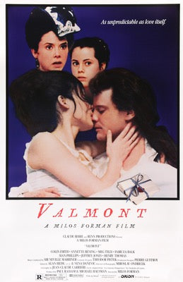 Valmont (1989) original movie poster for sale at Original Film Art - Vintage Movie Posters