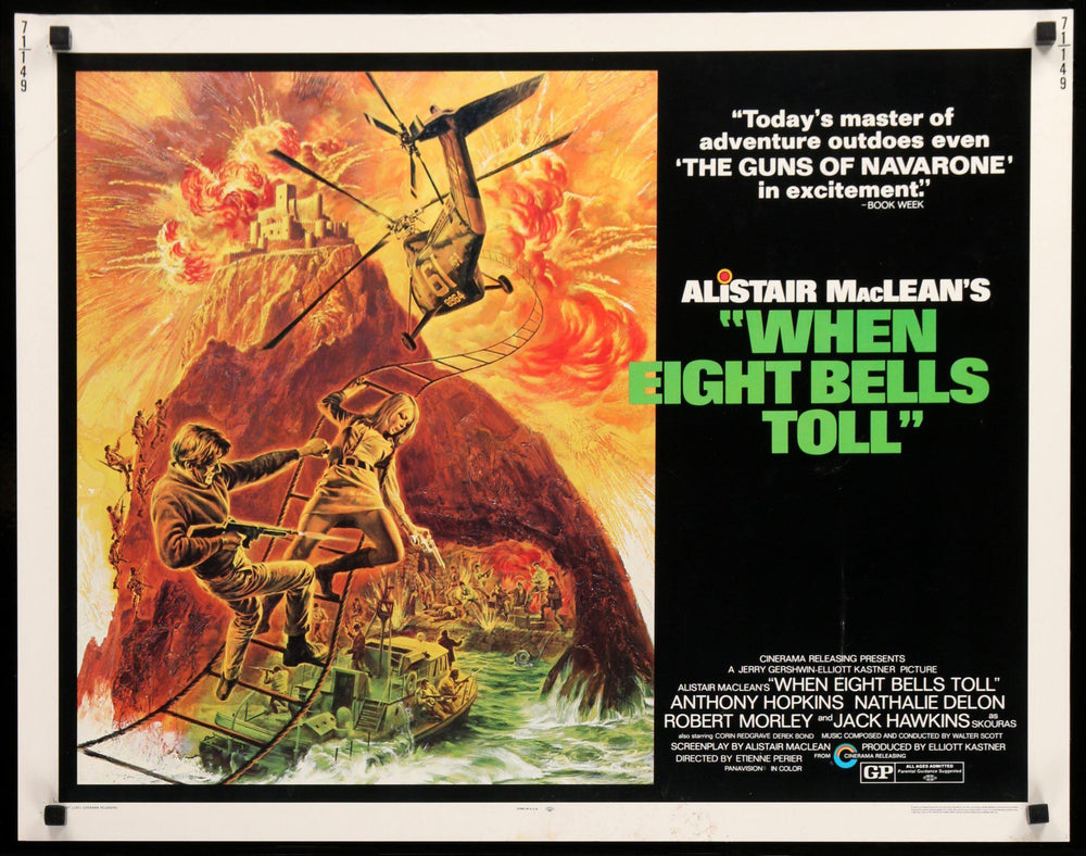 When Eight Bells Toll (1971) Original HalfSheet Movie Poster
