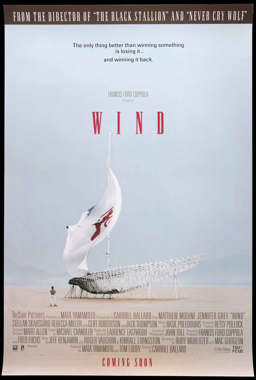 Wind (1992) original movie poster for sale at Original Film Art - Vintage Movie Posters