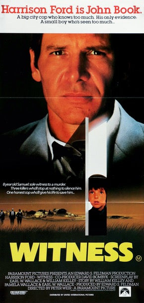 Witness (1985) original movie poster for sale at Original Film Art - Vintage Movie Posters