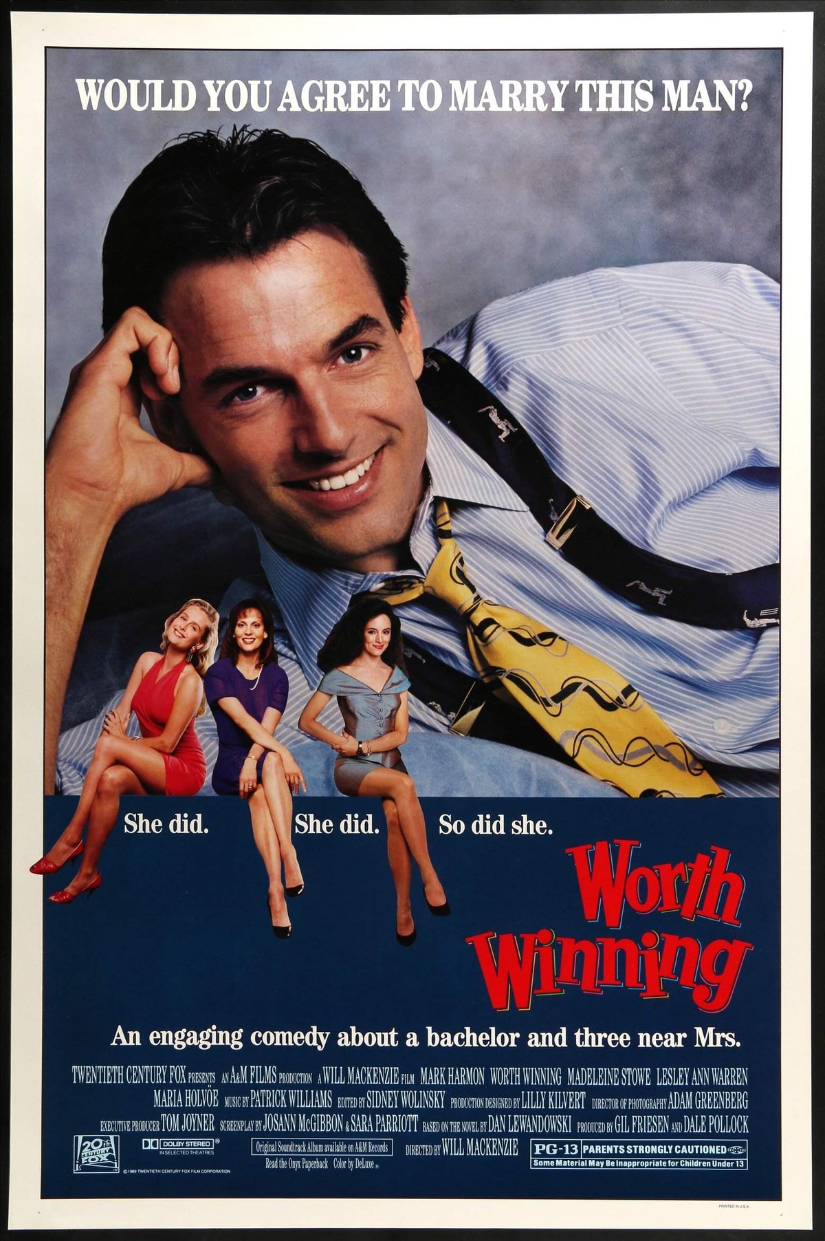 Worth Winning (1989) original movie poster for sale at Original Film Art