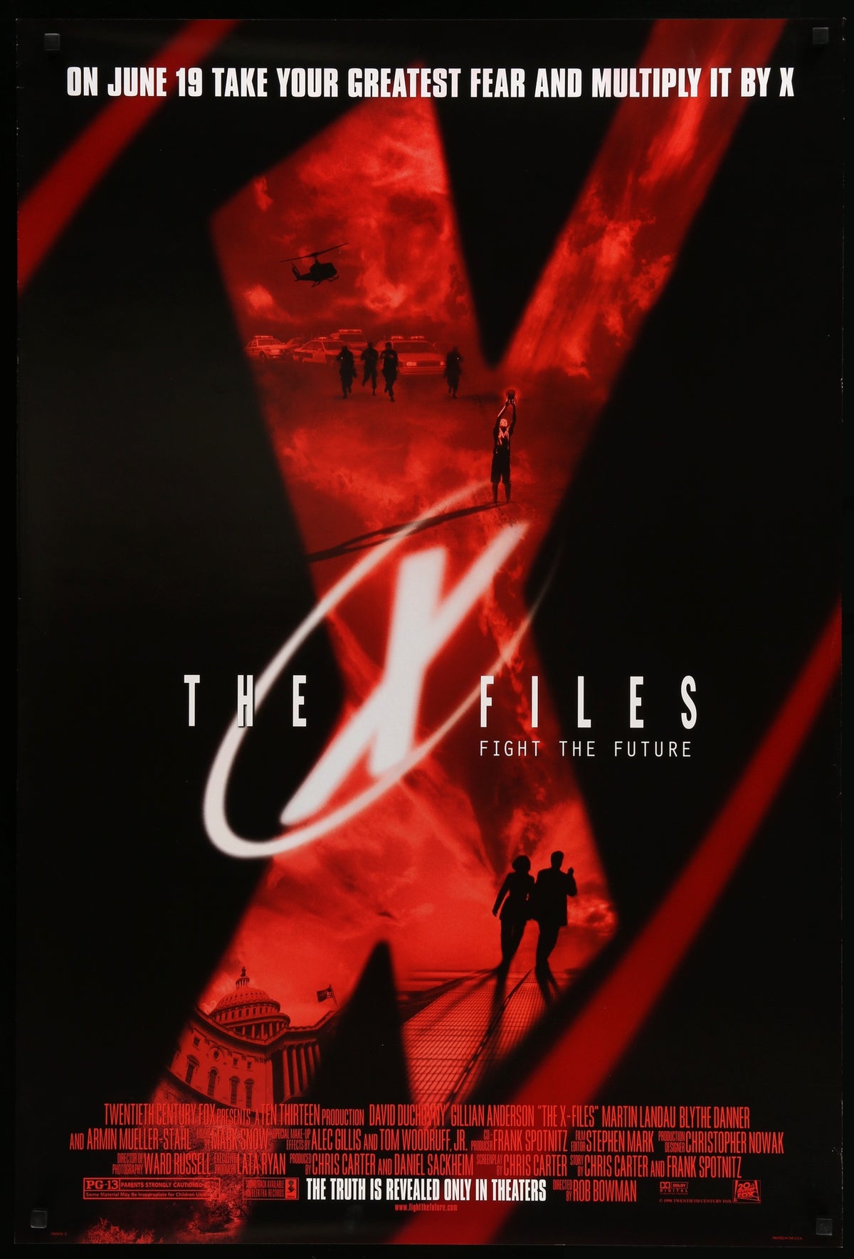 X-Files: Fight the Future (1998) original movie poster for sale at Original Film Art