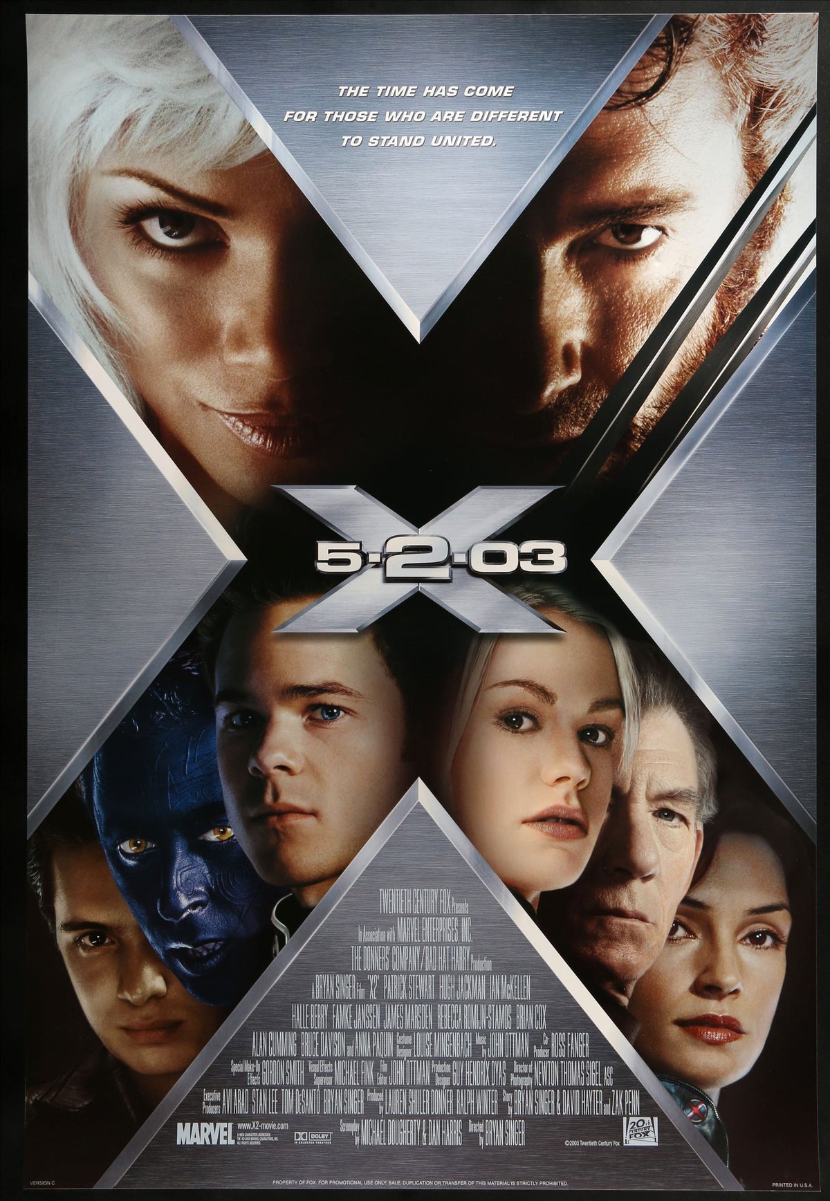 X-Men 2 (2003) original movie poster for sale at Original Film Art - Vintage Movie Posters