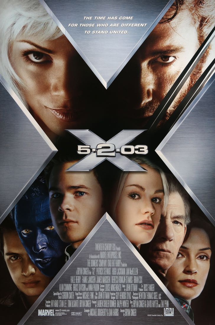 X-Men 2 (2003) original movie poster for sale at Original Film Art