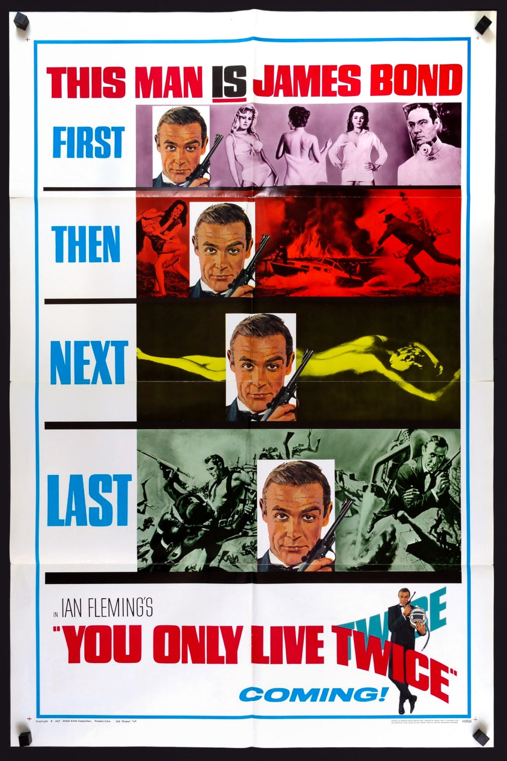 You Only Live Twice (1967) original movie poster for sale at Original Film Art - Vintage Movie Posters