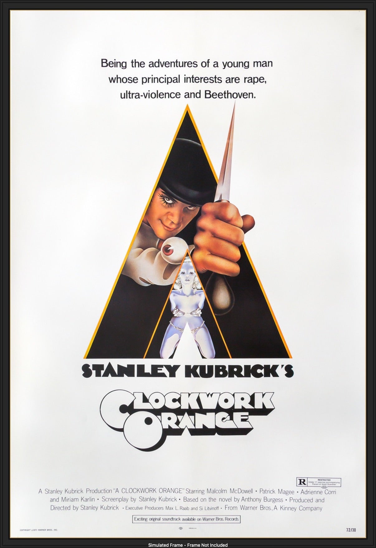 Clockwork Orange (1972) original movie poster for sale at Original Film Art - Vintage Movie Posters