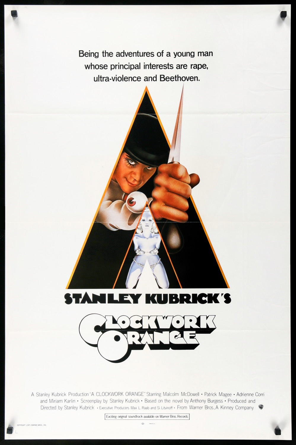 Clockwork Orange (1972) original movie poster for sale at Original Film Art - Vintage Movie Posters