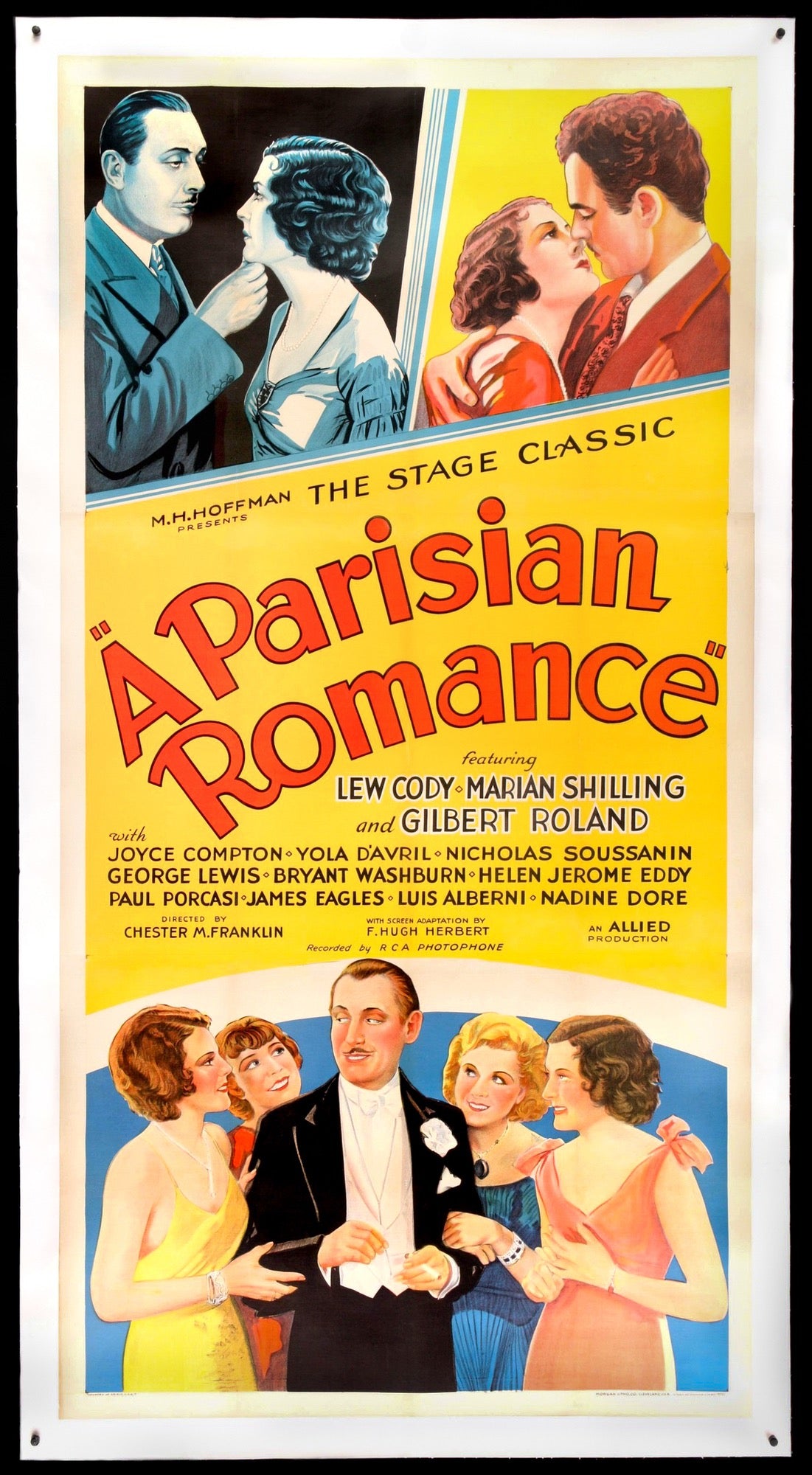 Parisian Romance (1932) original movie poster for sale at Original Film Art