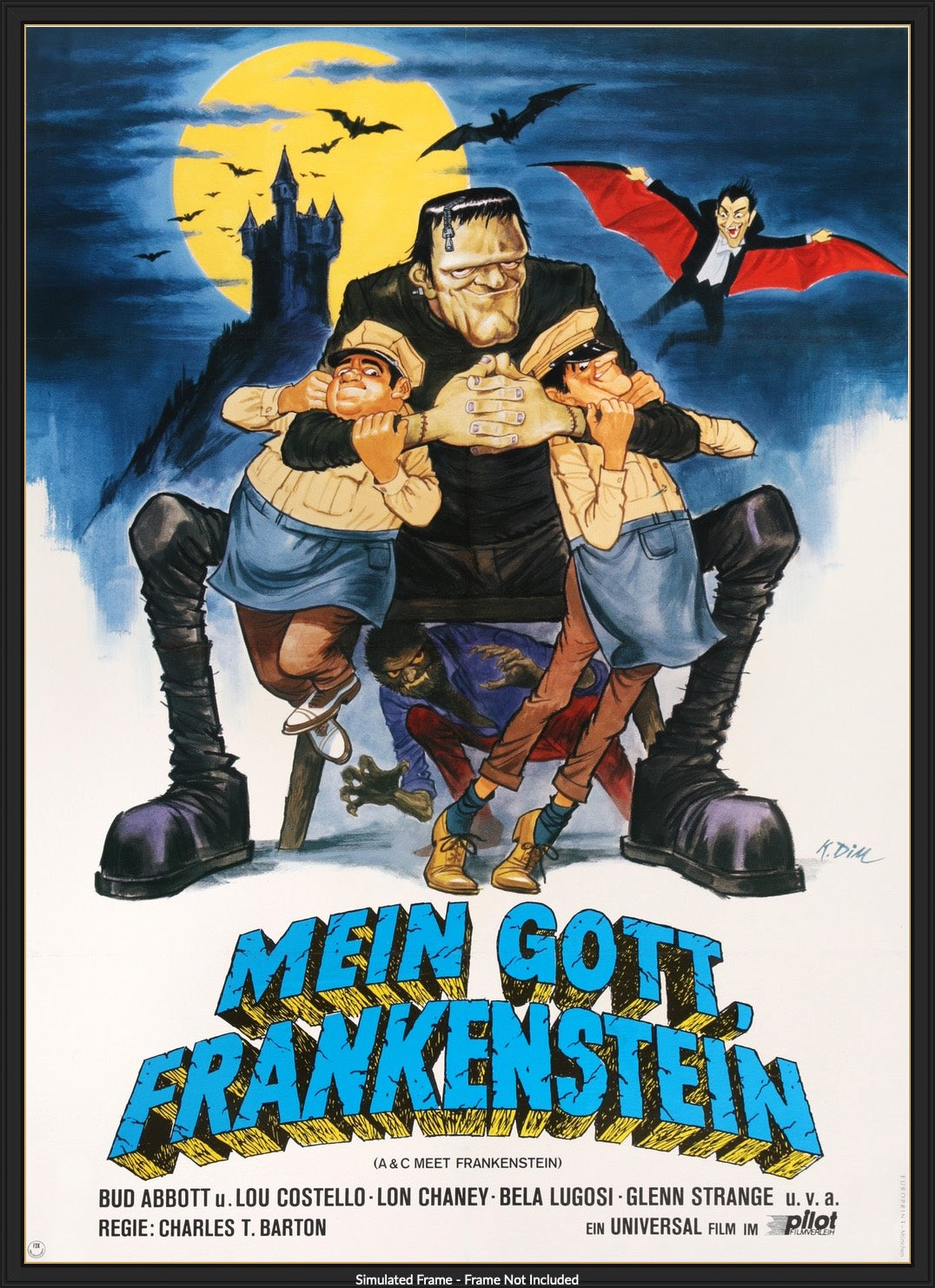 Abbott and Costello Meet Frankenstein (1948) original movie poster for sale at Original Film Art
