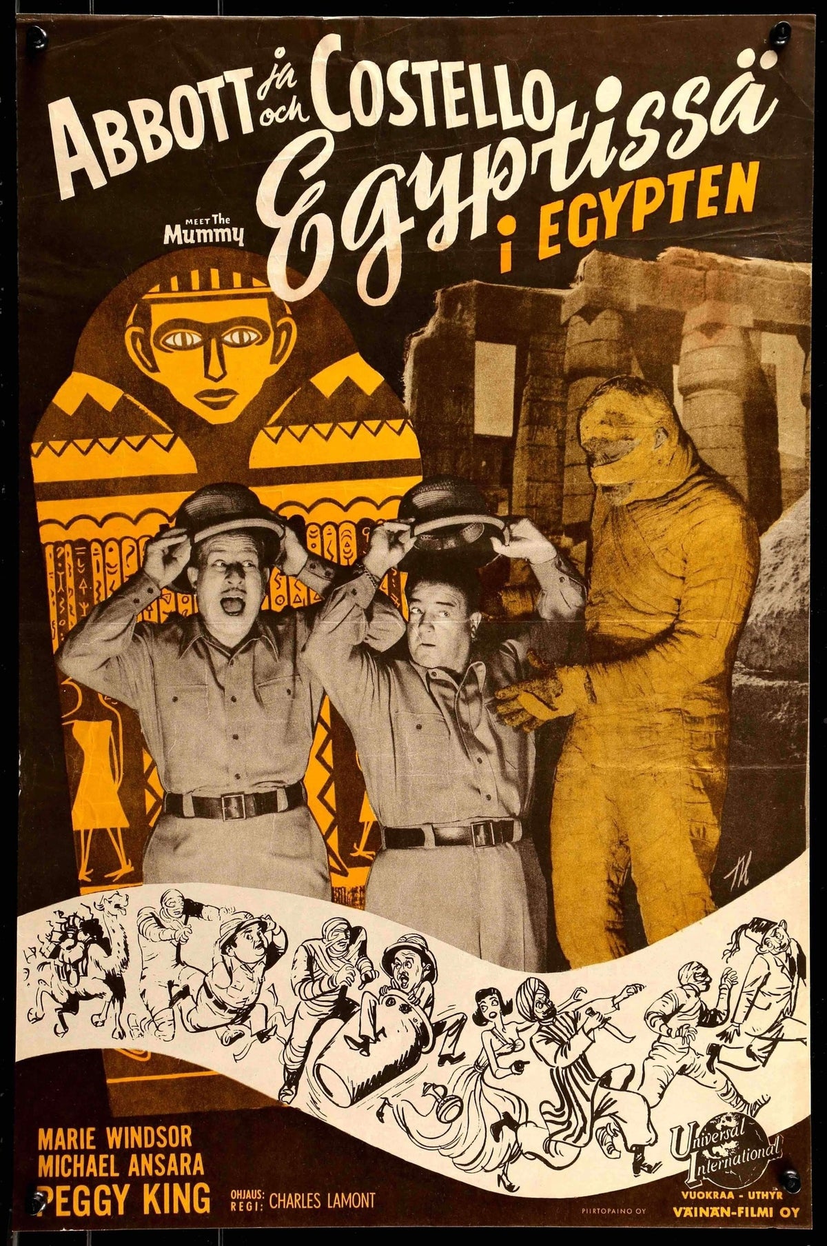 Abbott and Costello Meet the Mummy (1955) original movie poster for sale at Original Film Art