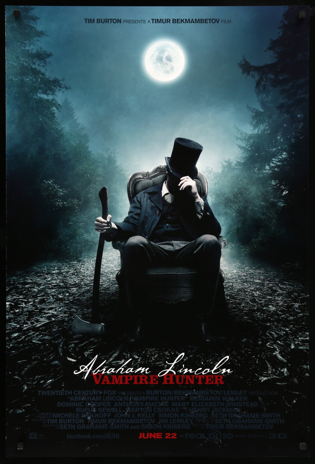 Abraham Lincoln: Vampire Hunter (2012) original movie poster for sale at Original Film Art