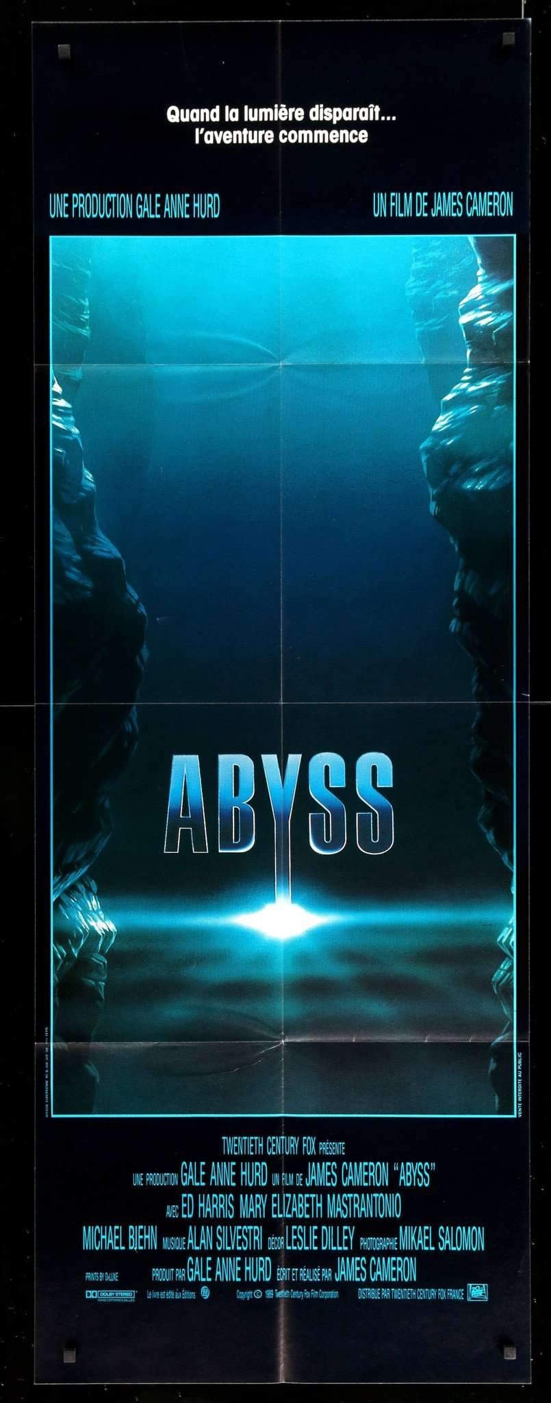 Abyss (1989) original movie poster for sale at Original Film Art