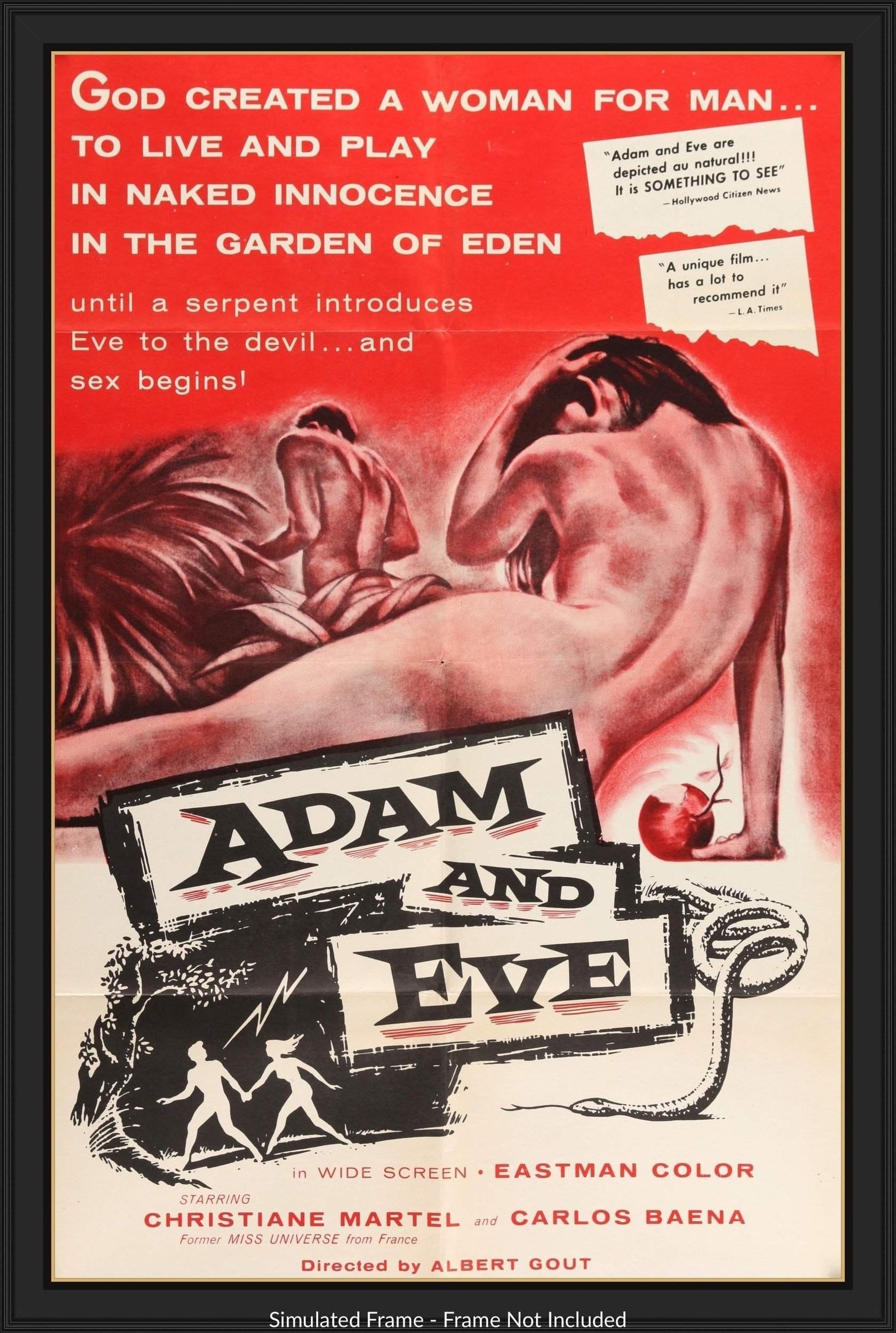 Adam and Eve (1956) Original One-Sheet Movie Poster - Original